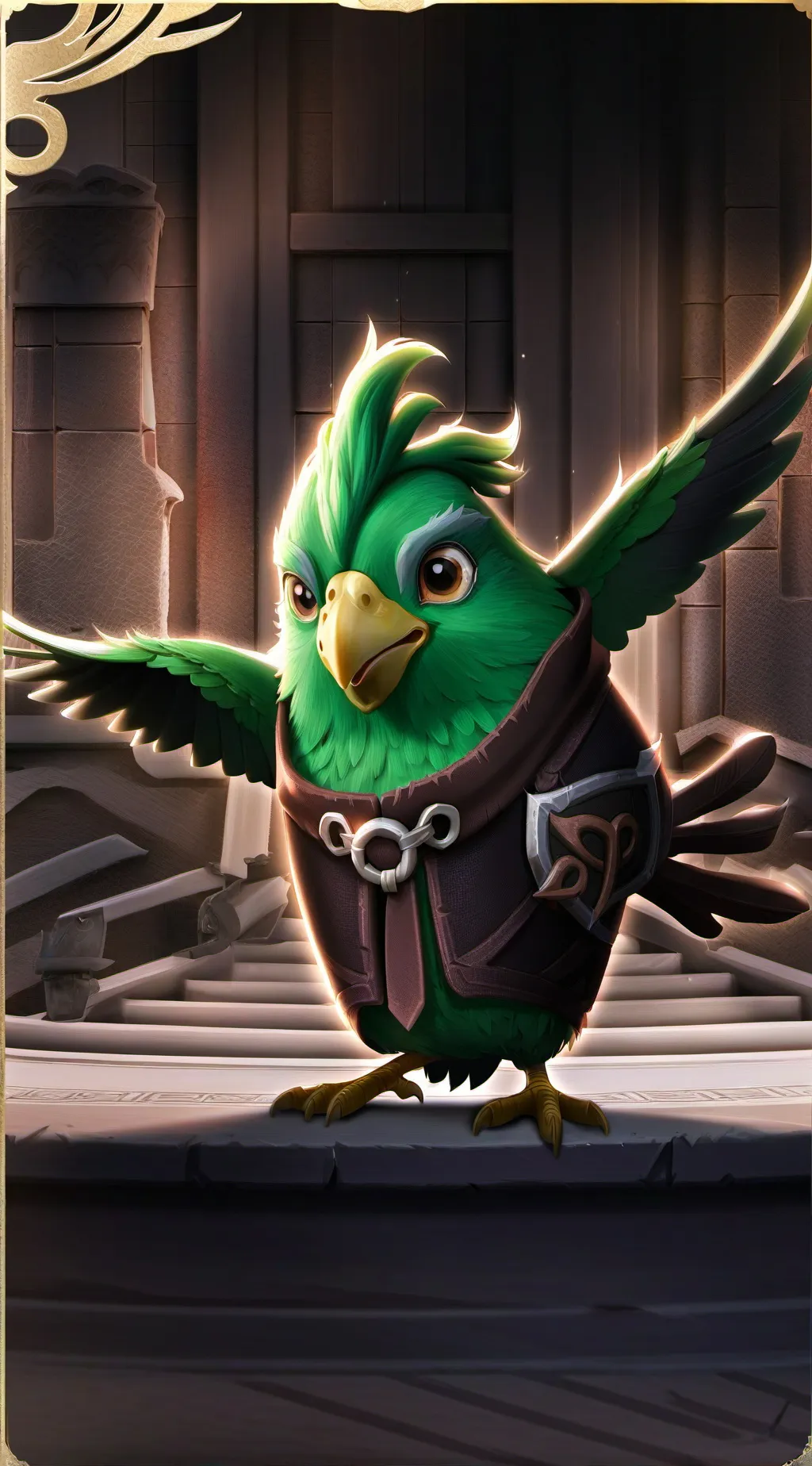 ai character: Dulingo...  background