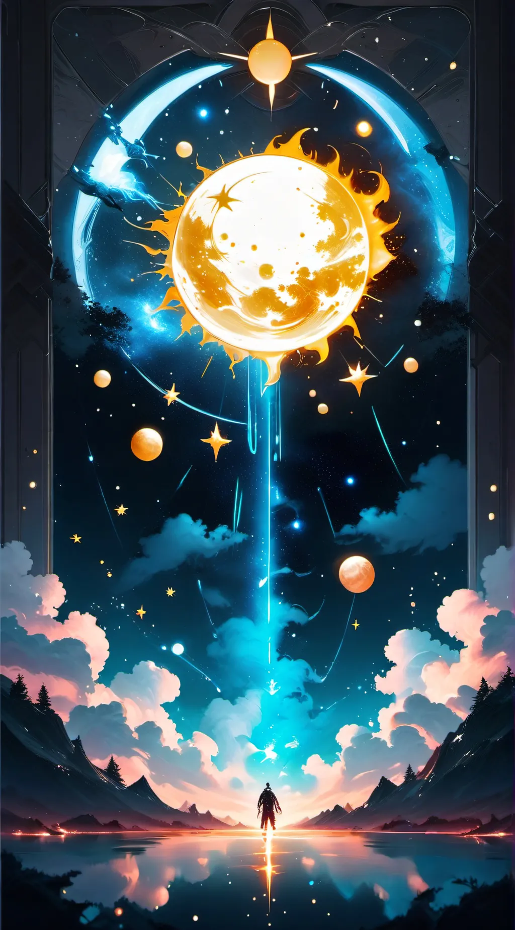 ai character: Moons and hashiras background