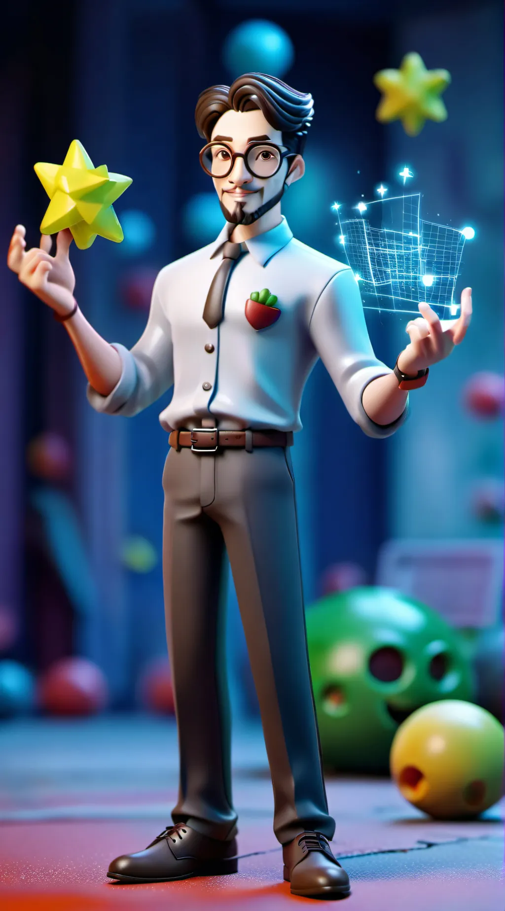 ai character: Math problems background