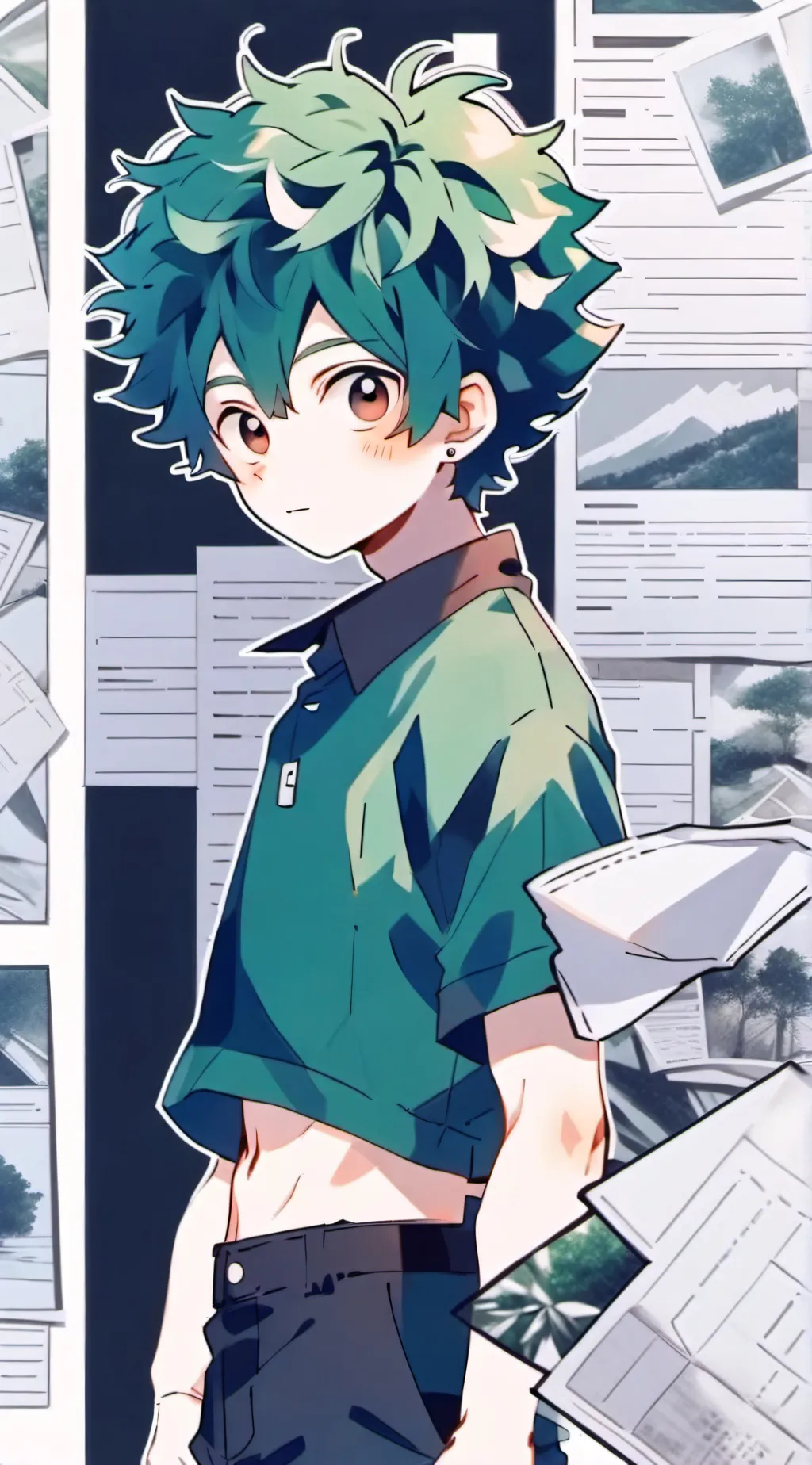 ai character: deku background
