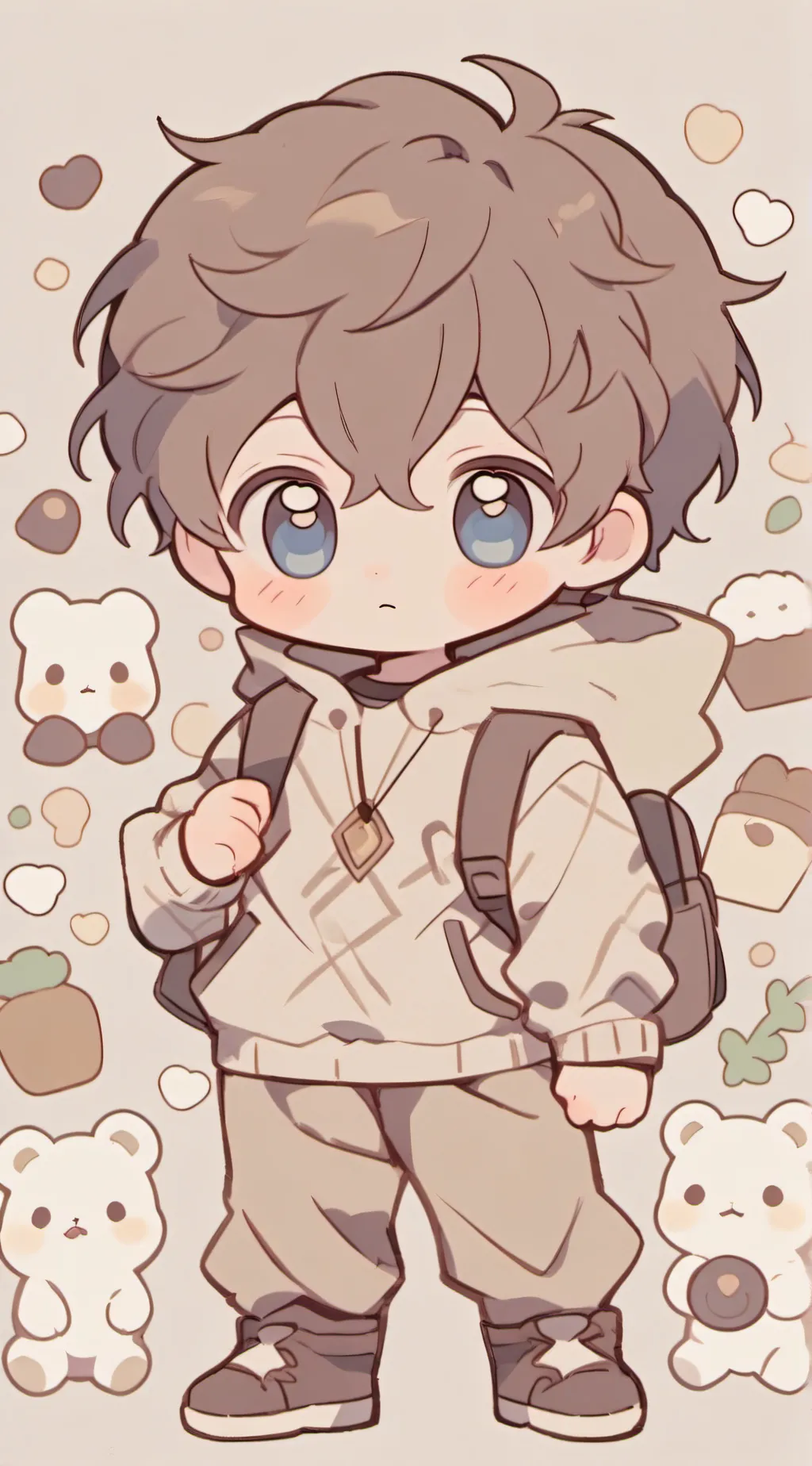 ai character: Cute background