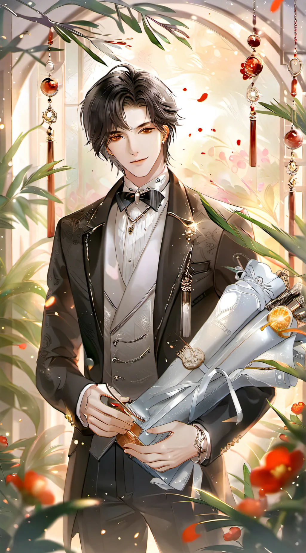 ai character: vampire boy background