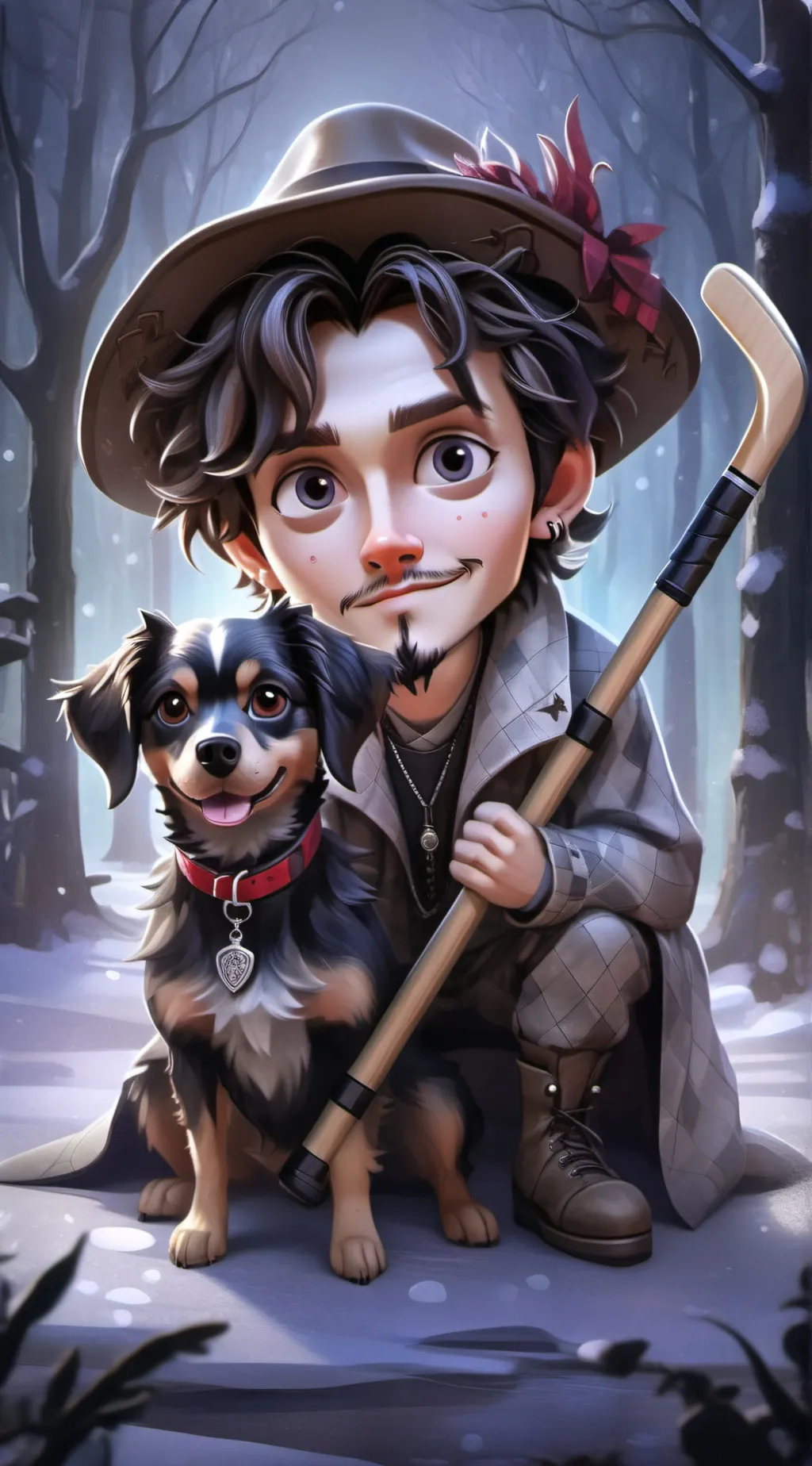 ai character: Flaki Man background