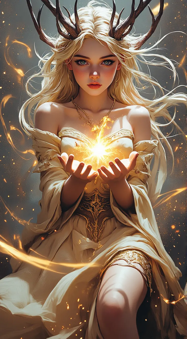 ai character: Magnolia  background