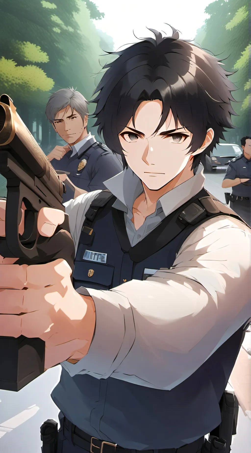 ai character: Dean Golden background