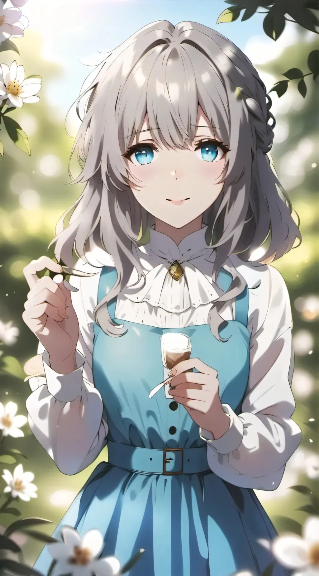 ai character: sakura background