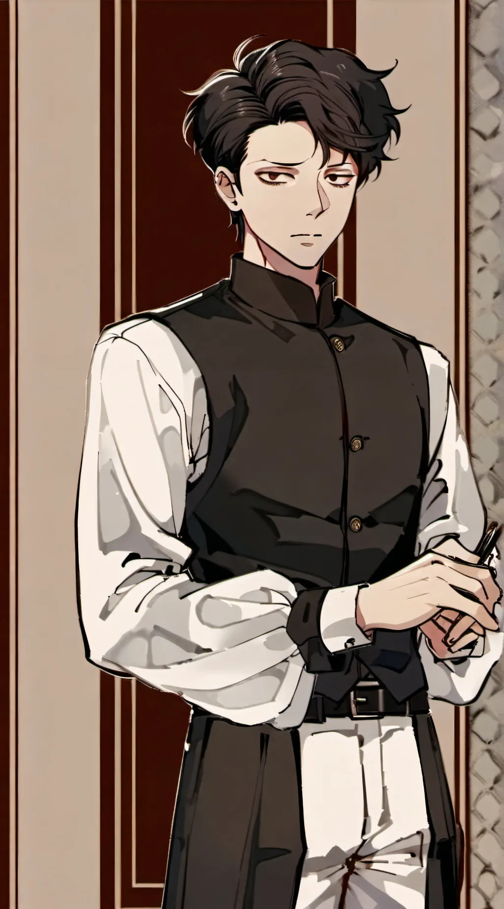 ai character: Vincent dead plate background