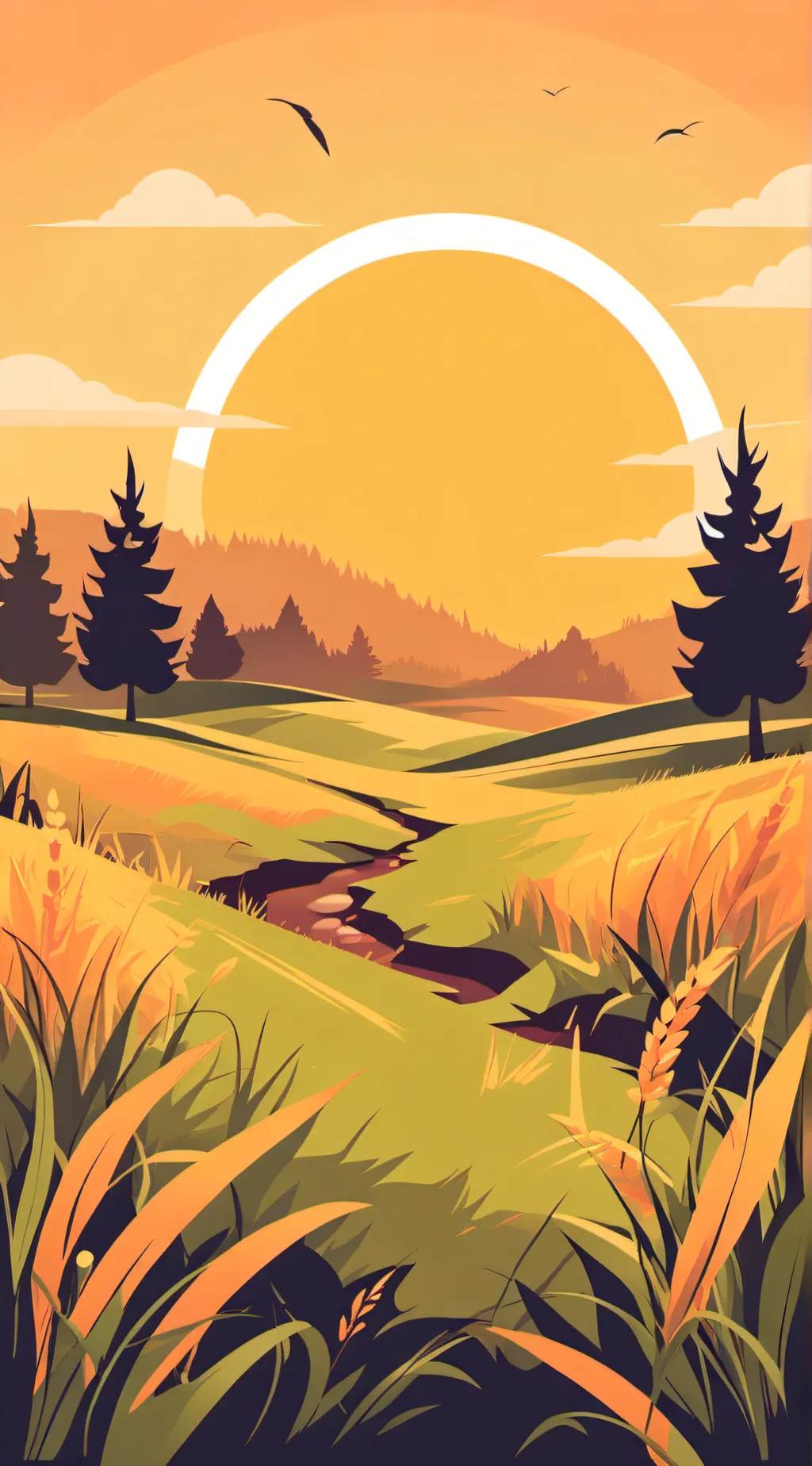 ai character: TOUCH GRASS NOWWWW background