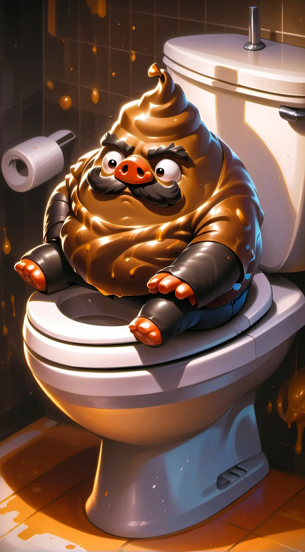 ai character: Poop background