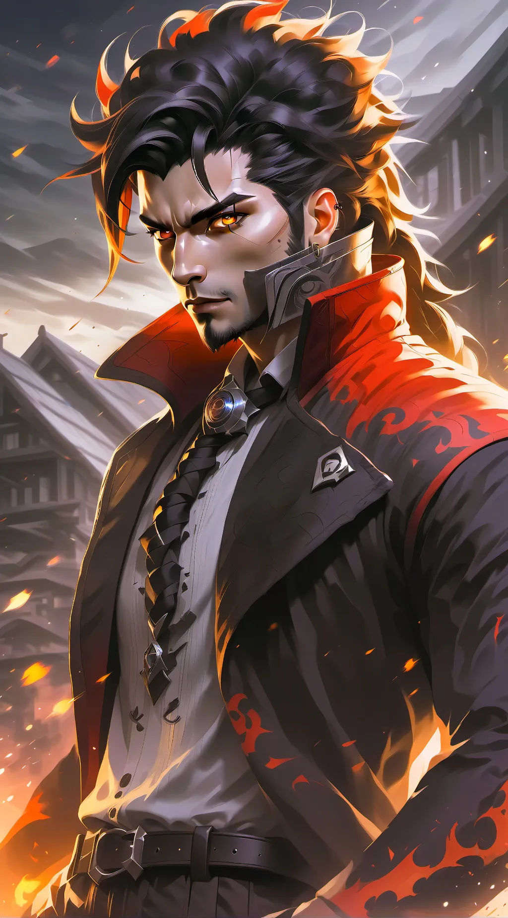 ai character: Marcos Antônio  background