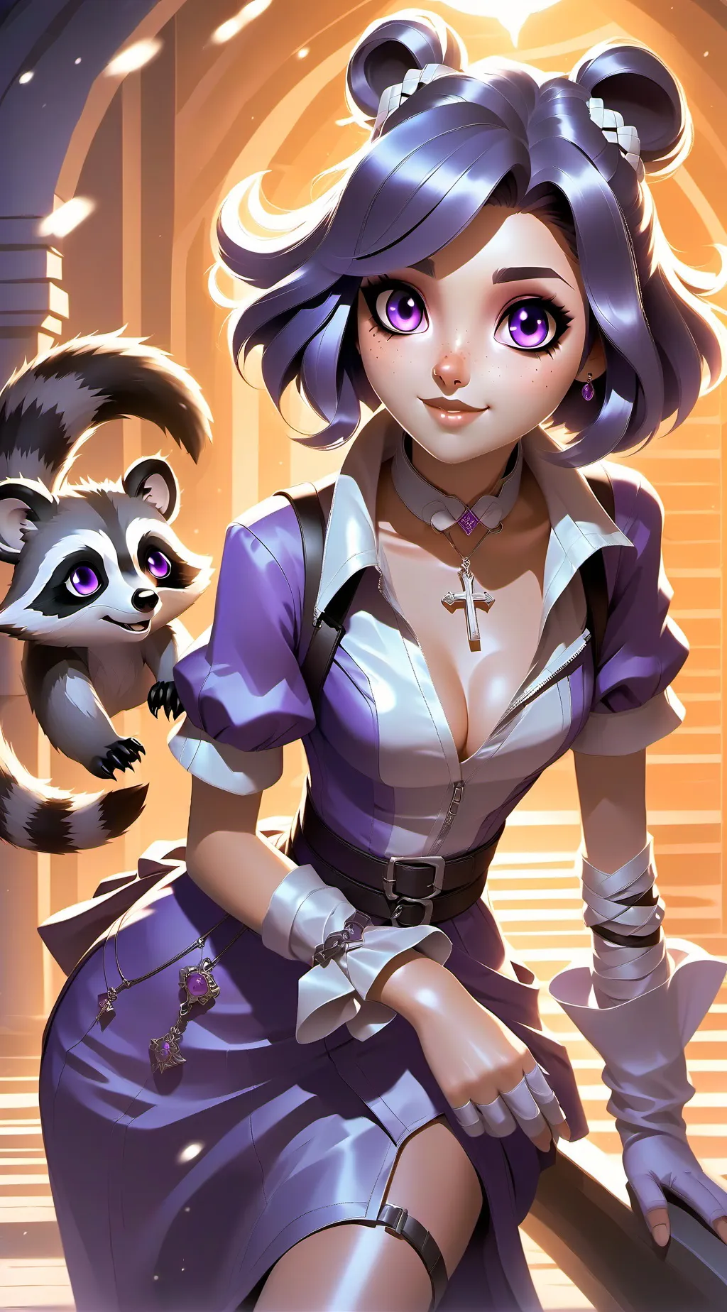 ai character: Vee background