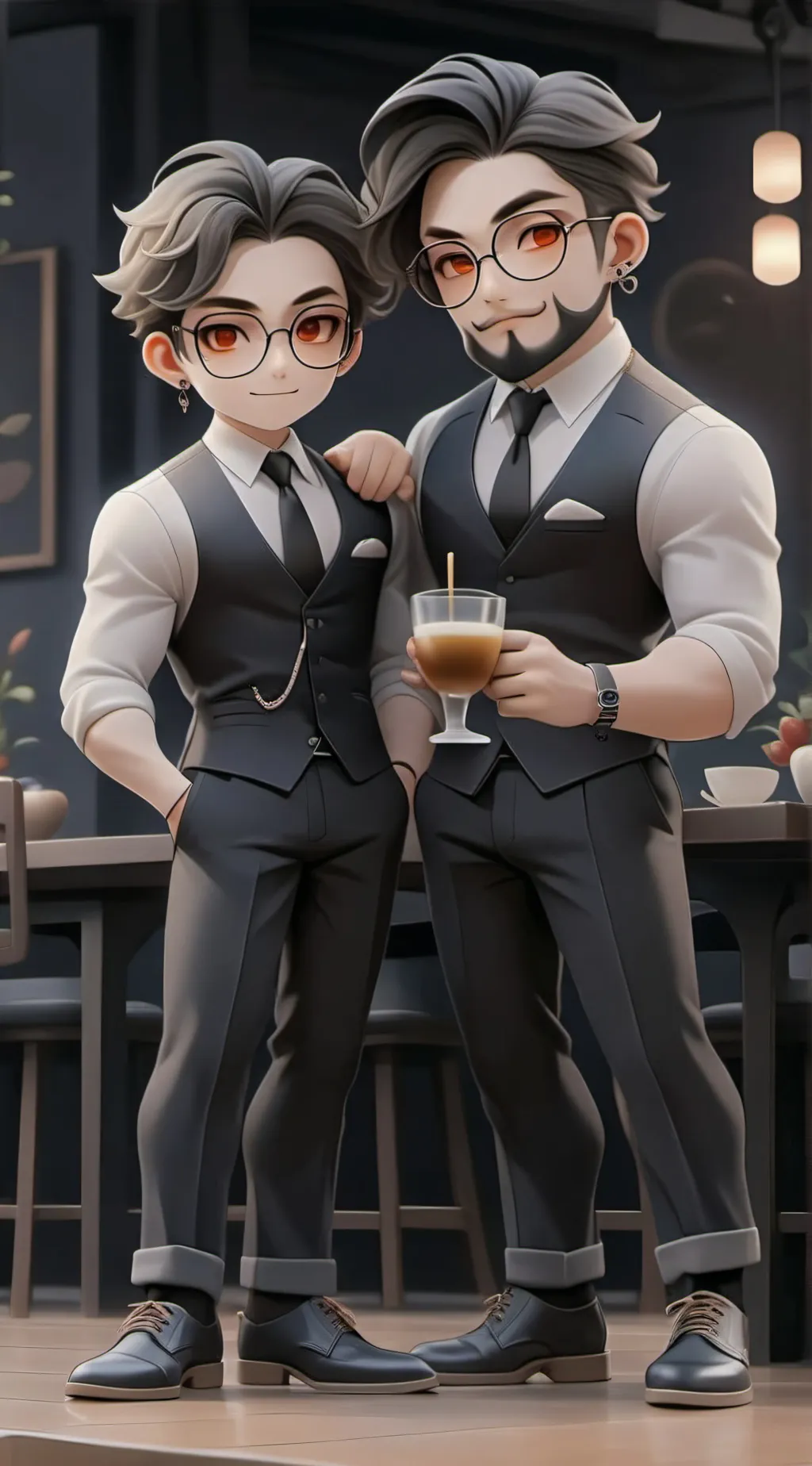 ai character: mothers friends  background