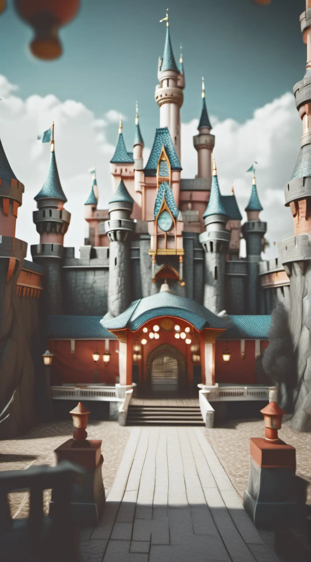 ai character: disneyland background