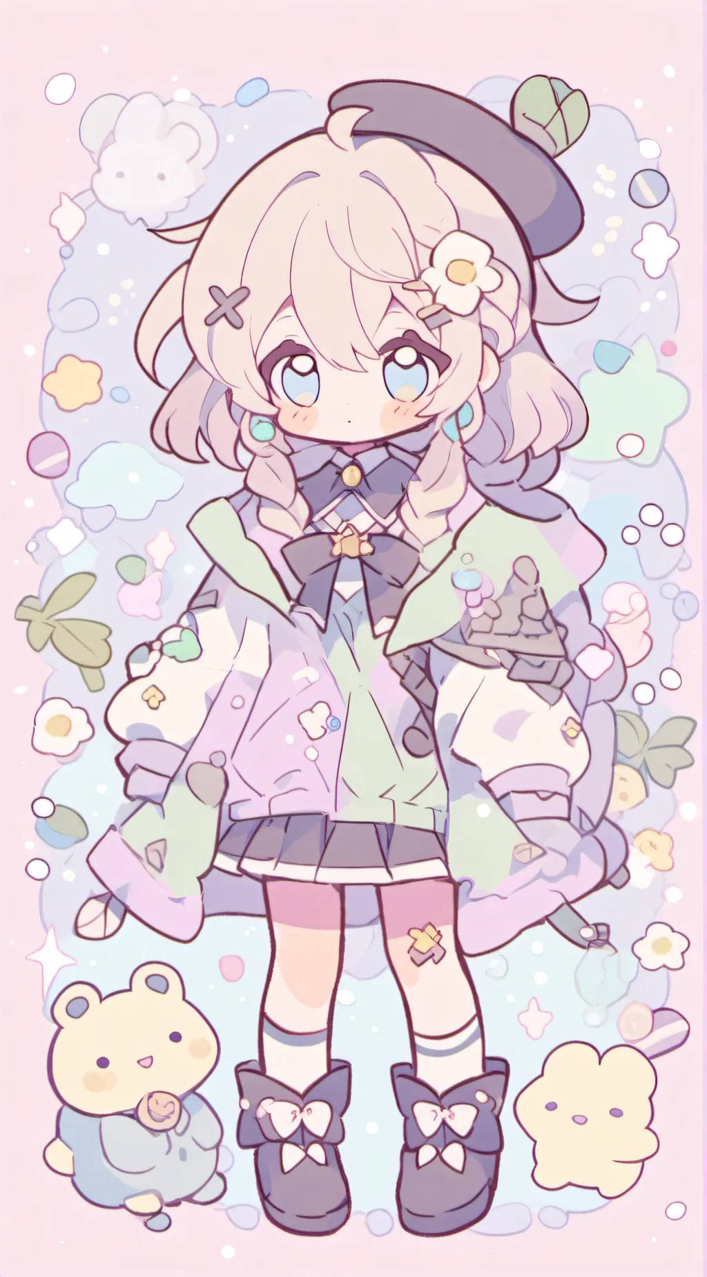 ai character: dandy infection  background