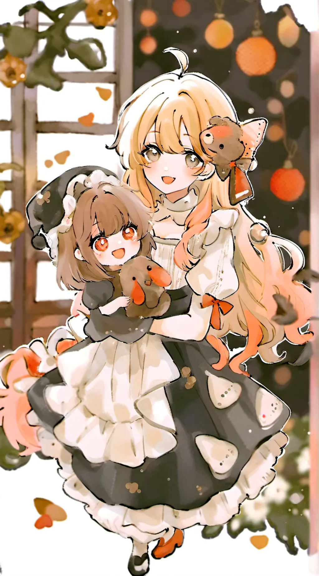 ai character: hannie  and annie background