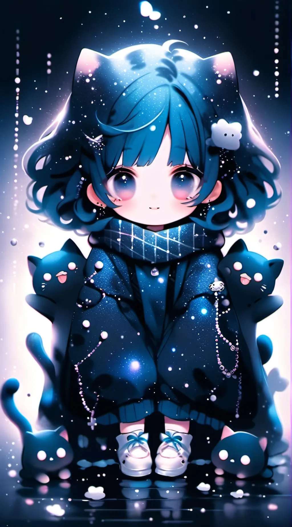 ai character: beanie~ background