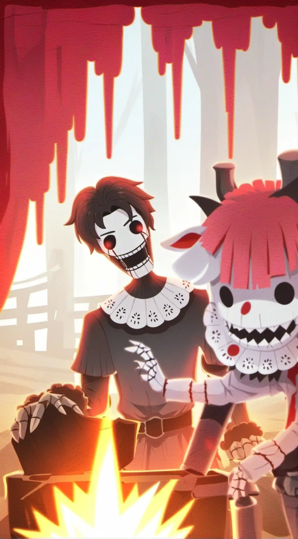 ai character: Puppet background