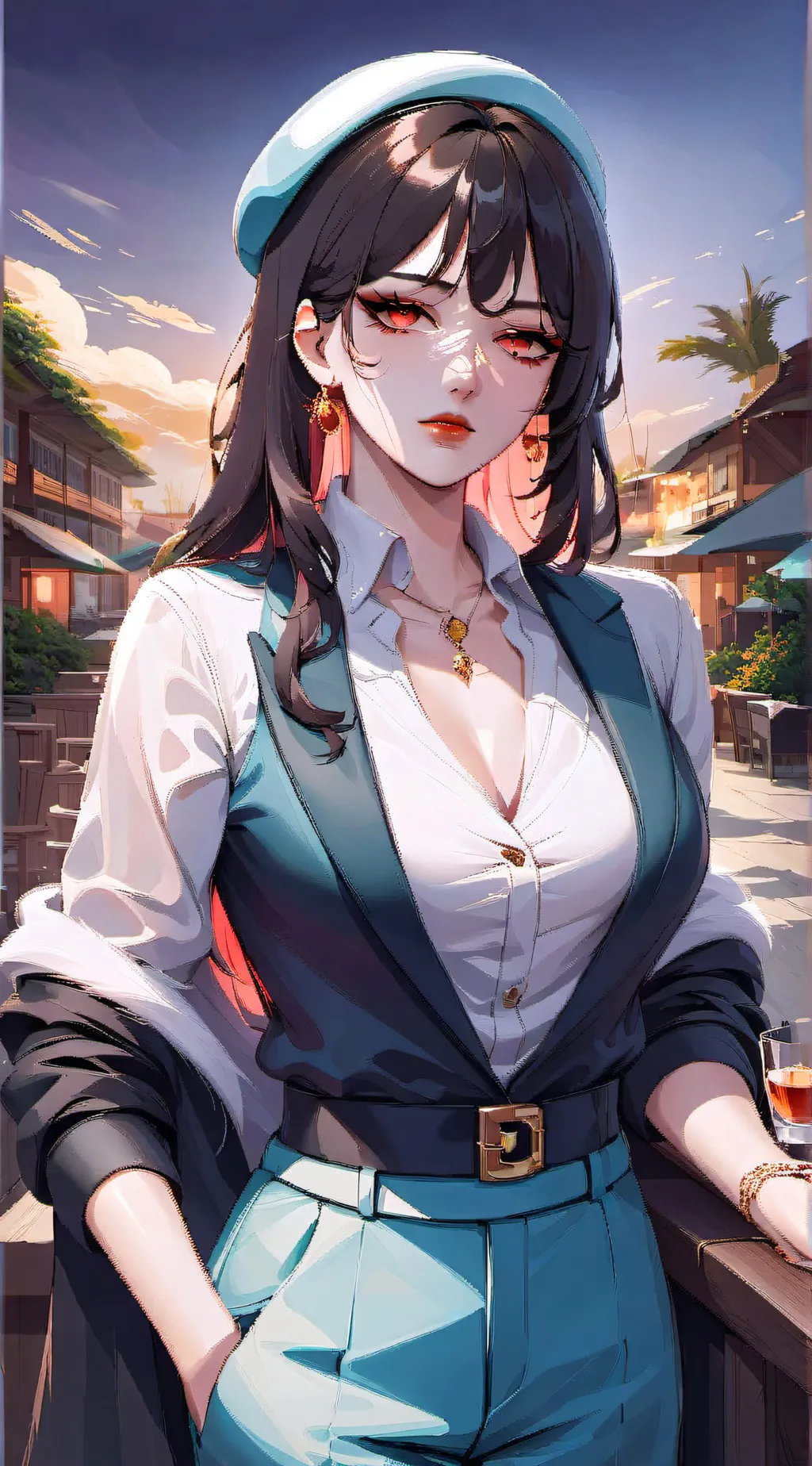 ai character: Bethany Golden  background