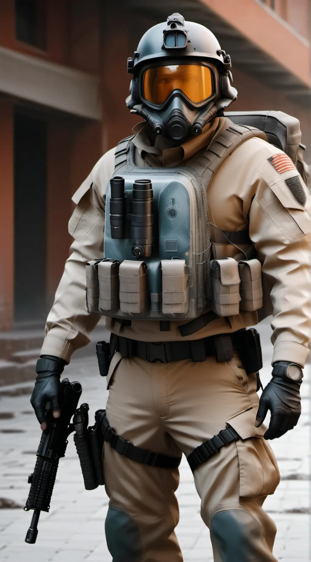 ai character: Ghost  background