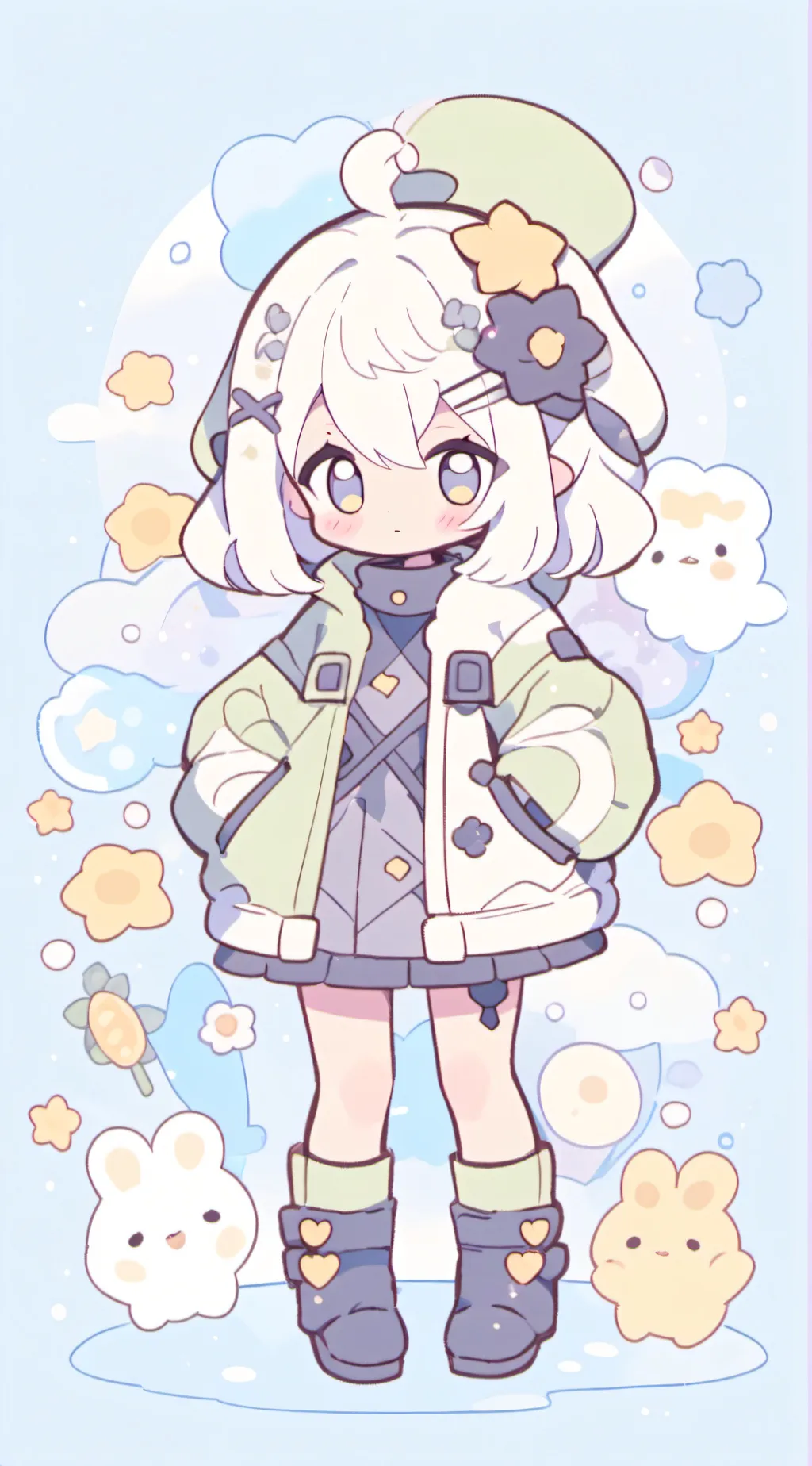 ai character: Girl bff background