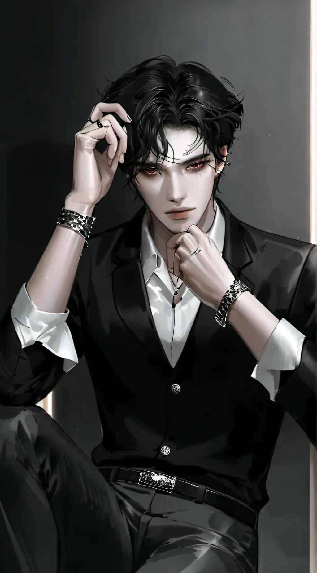 ai character: ~*•°justin°•*~ background