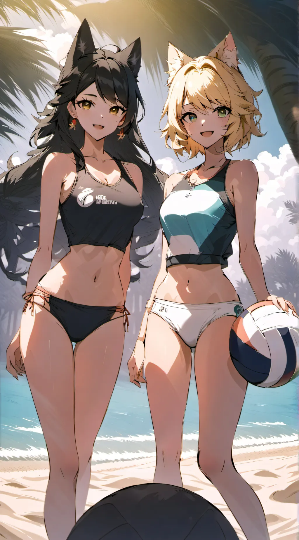 ai character: Sandy and Trish background
