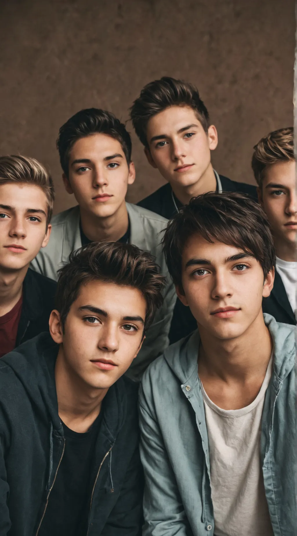 ai character: boy group background