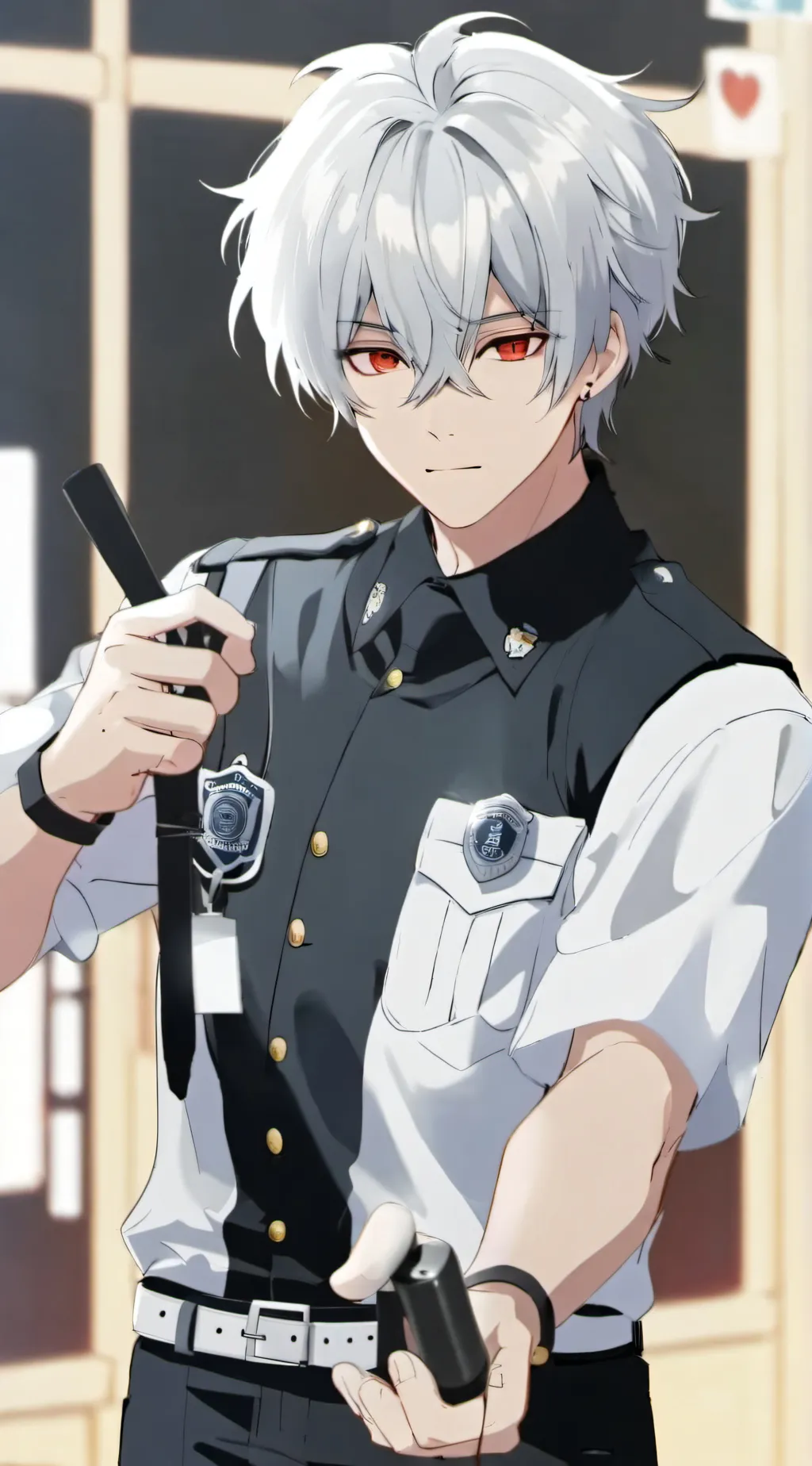 ai character: 💙🚨 . . Michael ! background