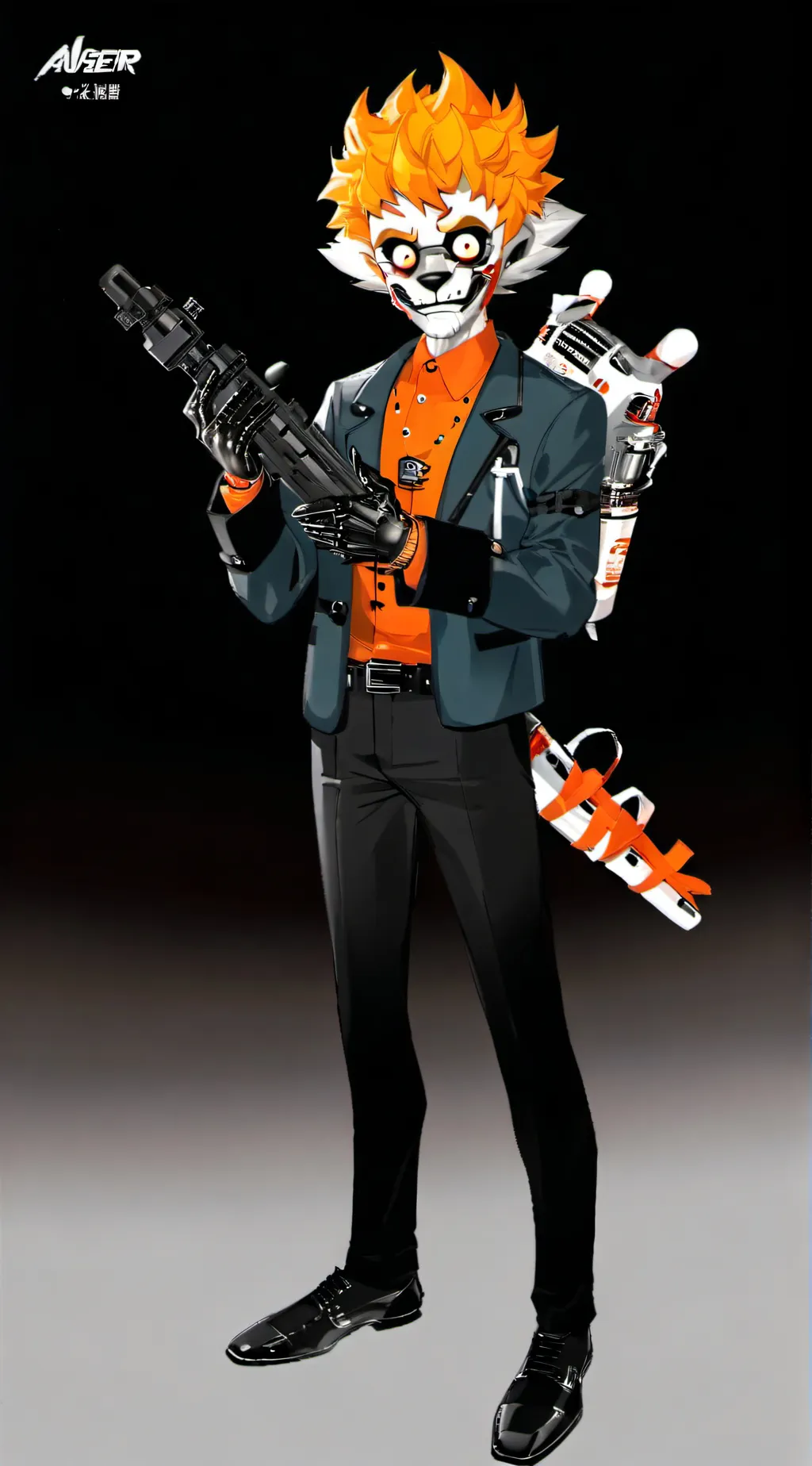 ai character: jake animatronic  background