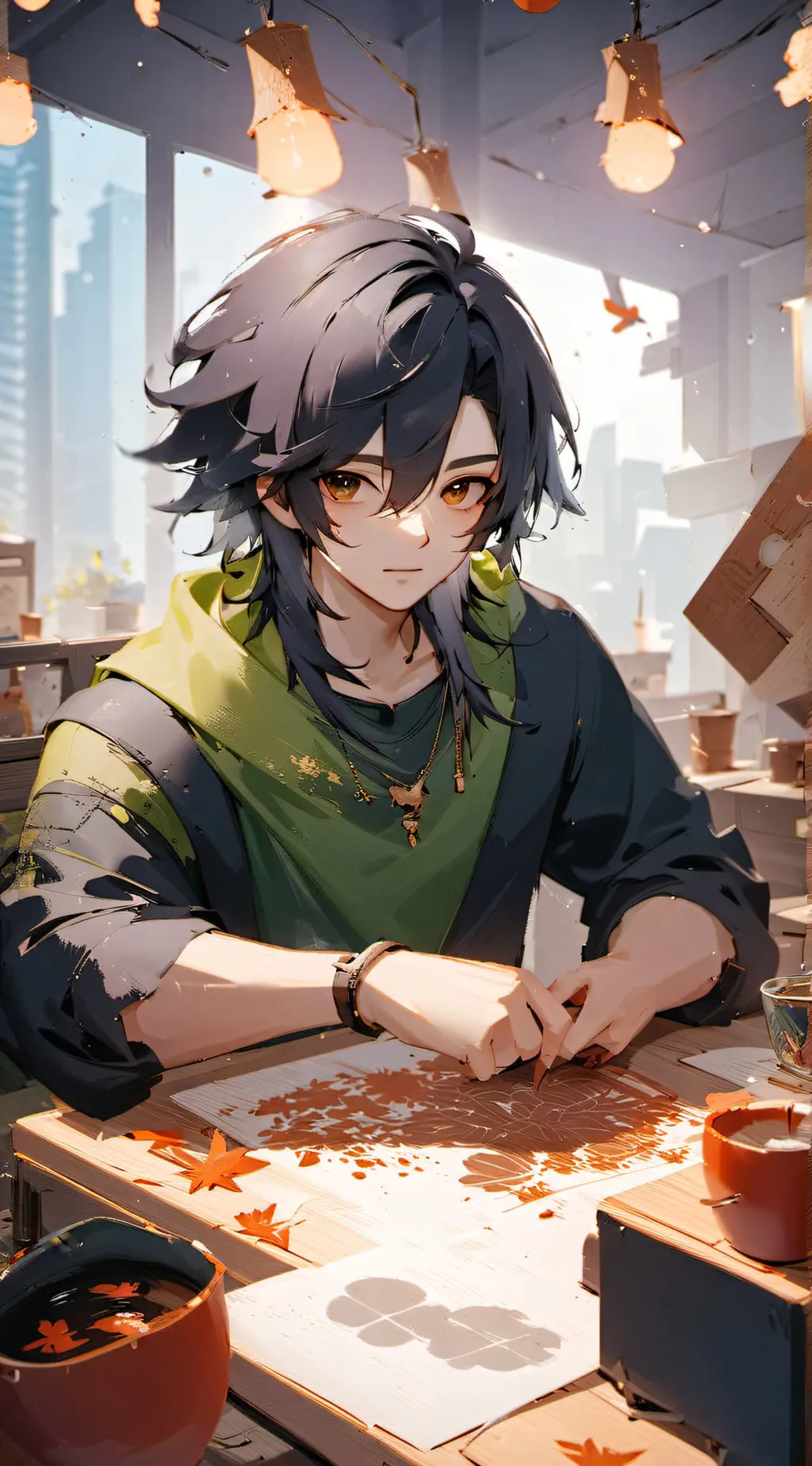 ai character: Mason  background