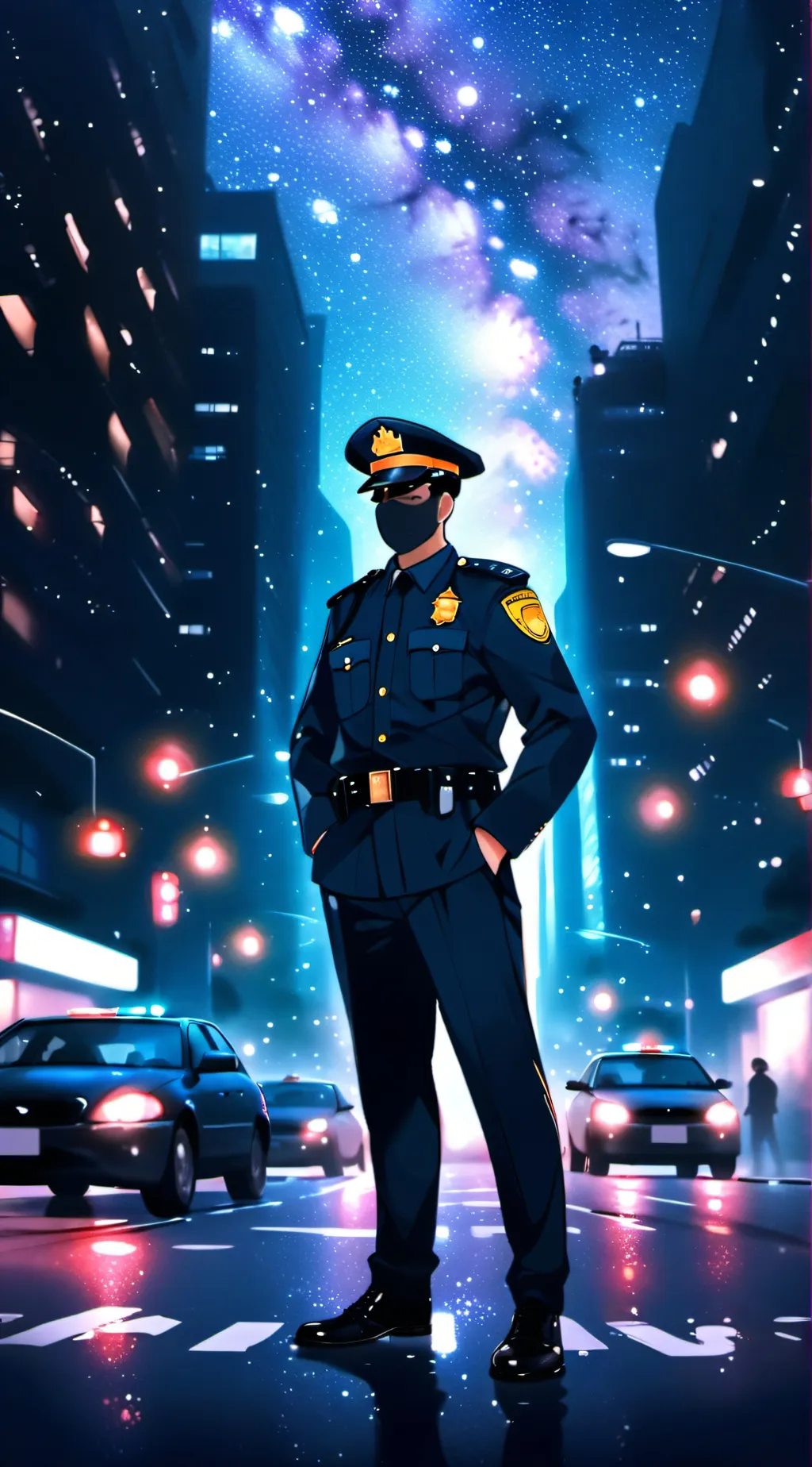 ai character: traffic police background