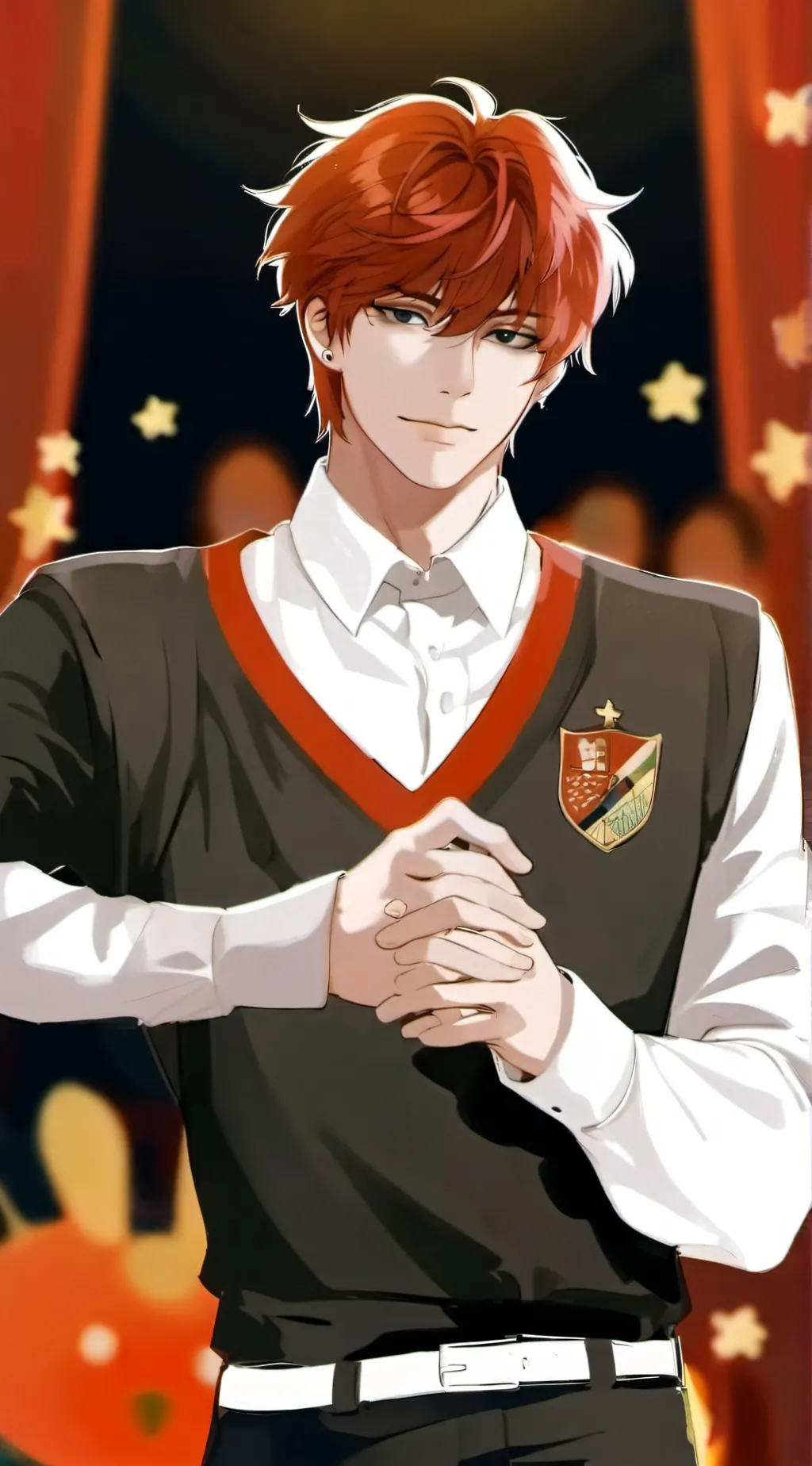 ai character: Blay 🤫🧏 (">∆<") background