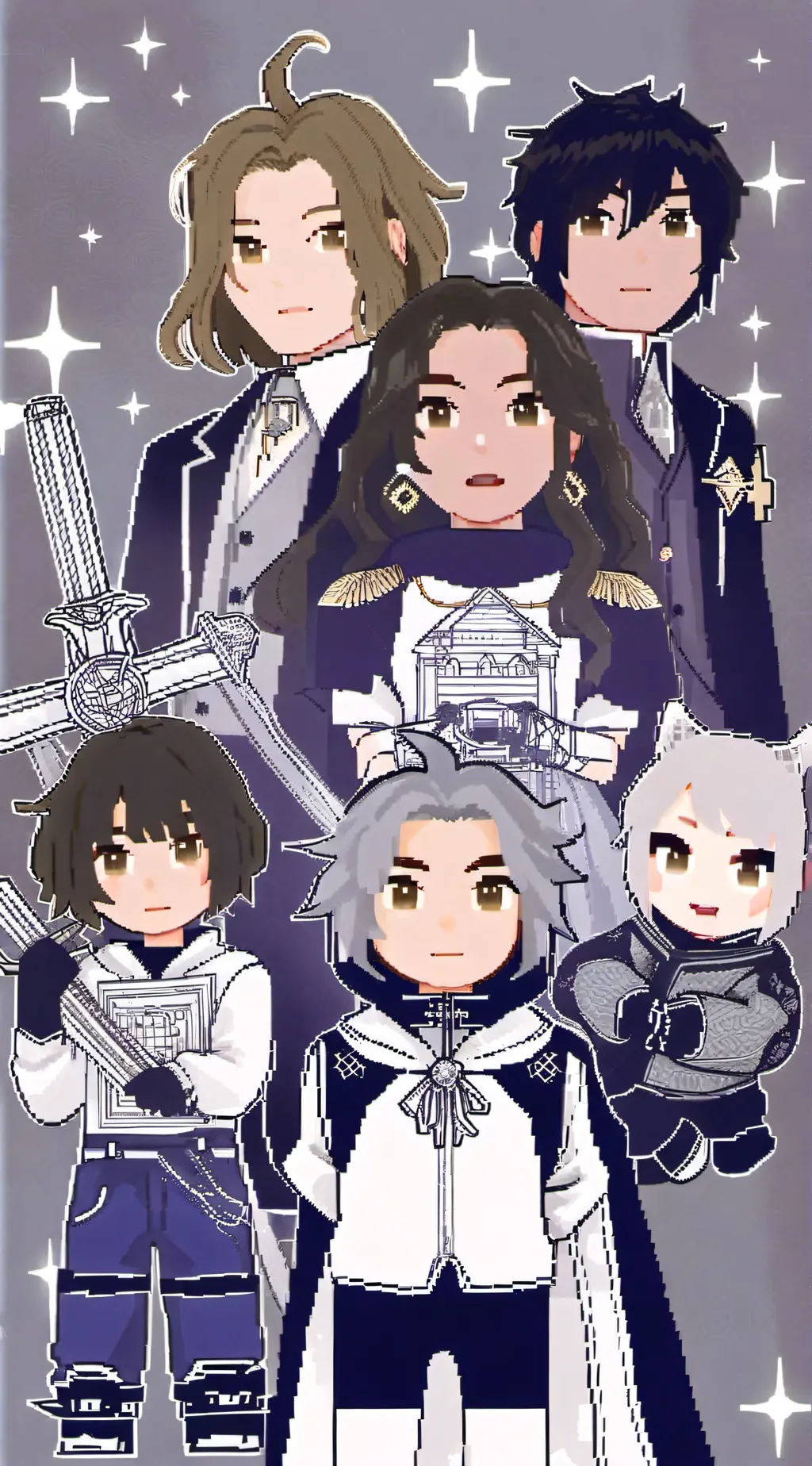 ai character: Bakusquad Minecraf background