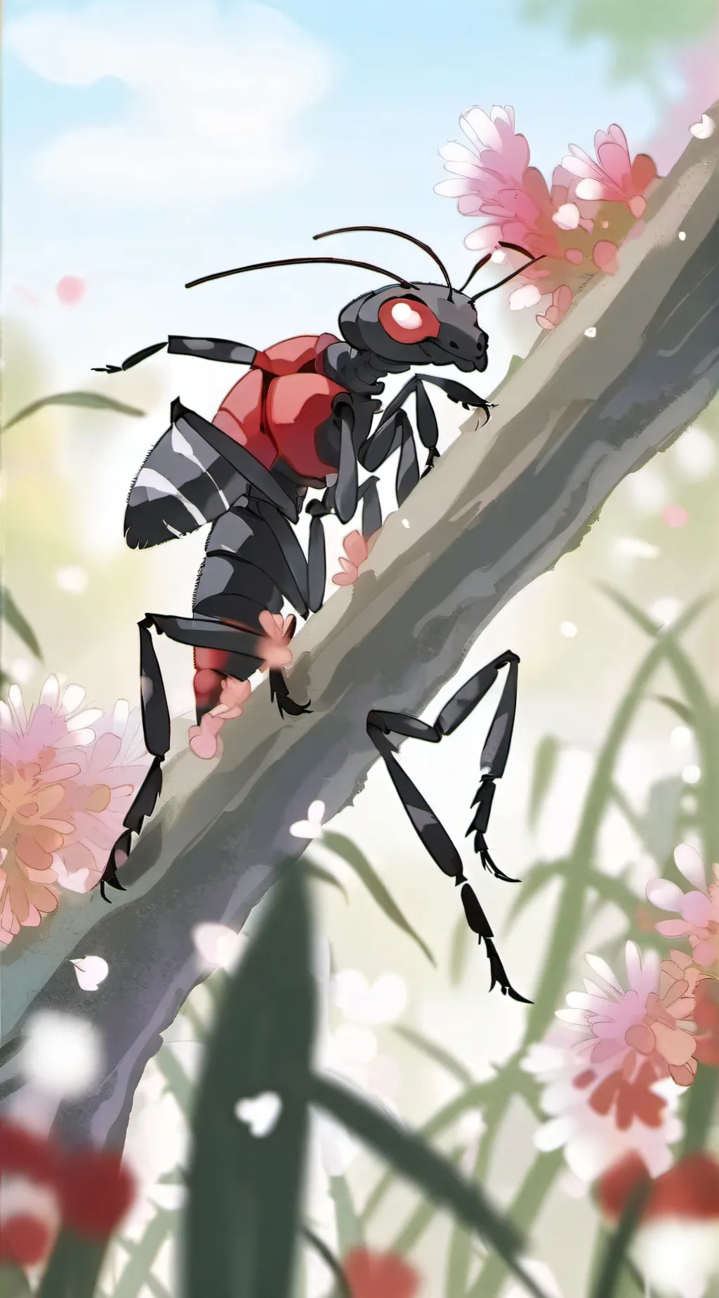 ai character: Bug infection background