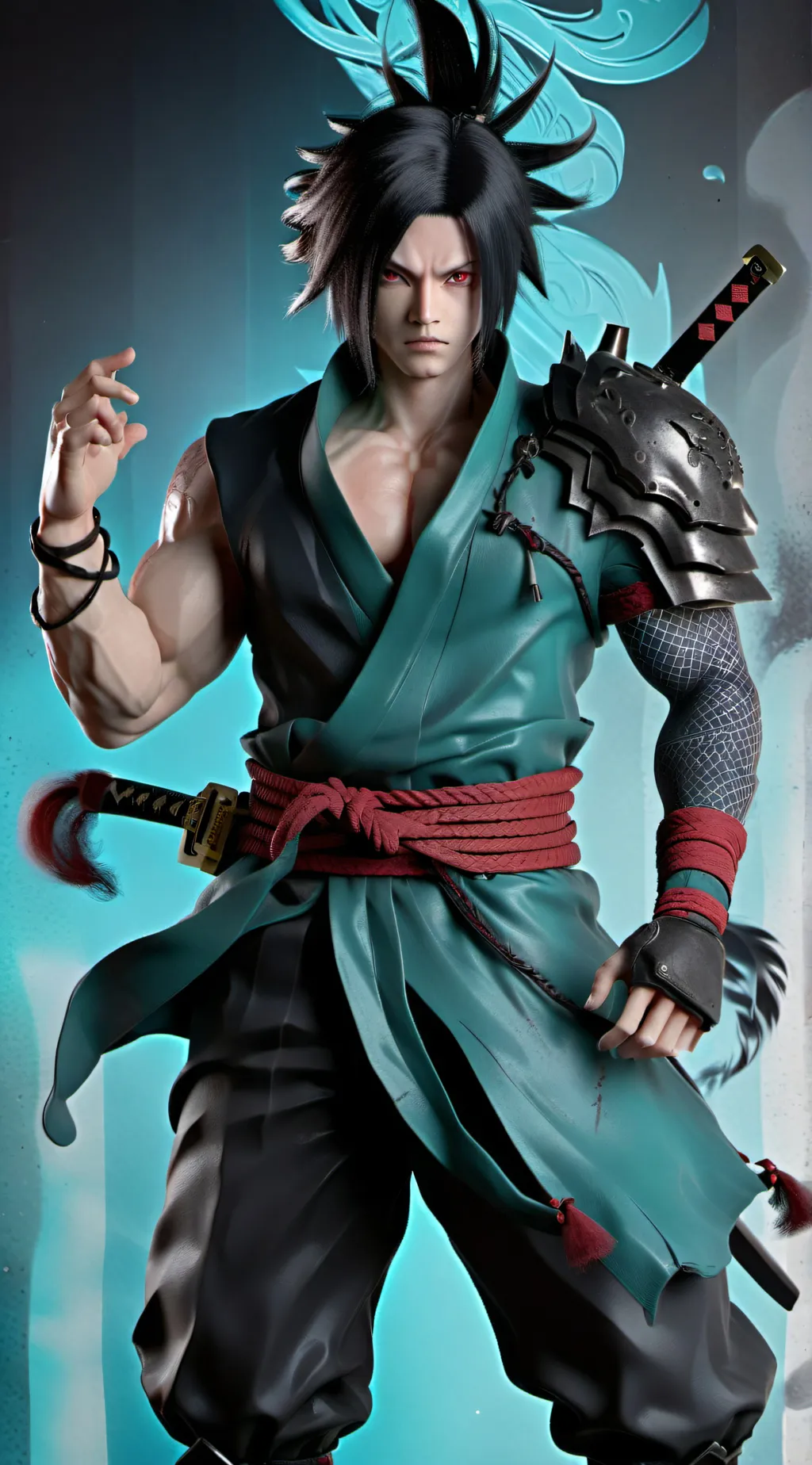 ai character: Sasuke background