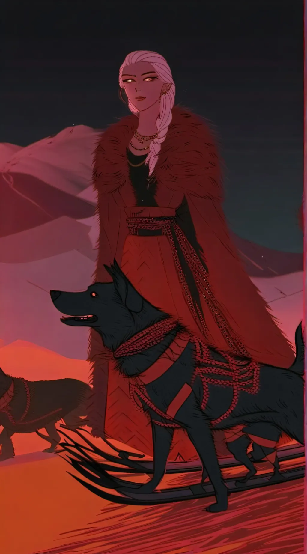 ai character: lady Ingrid background