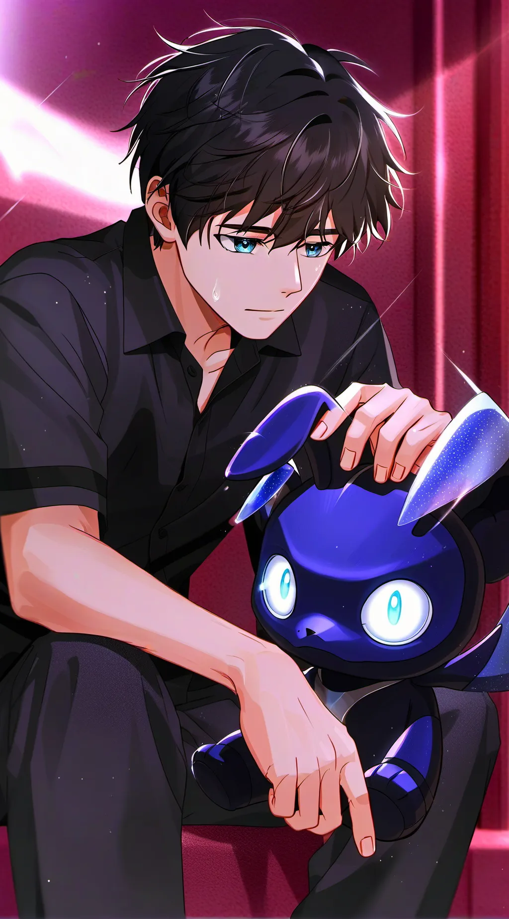 ai character: EVAN AFTON background