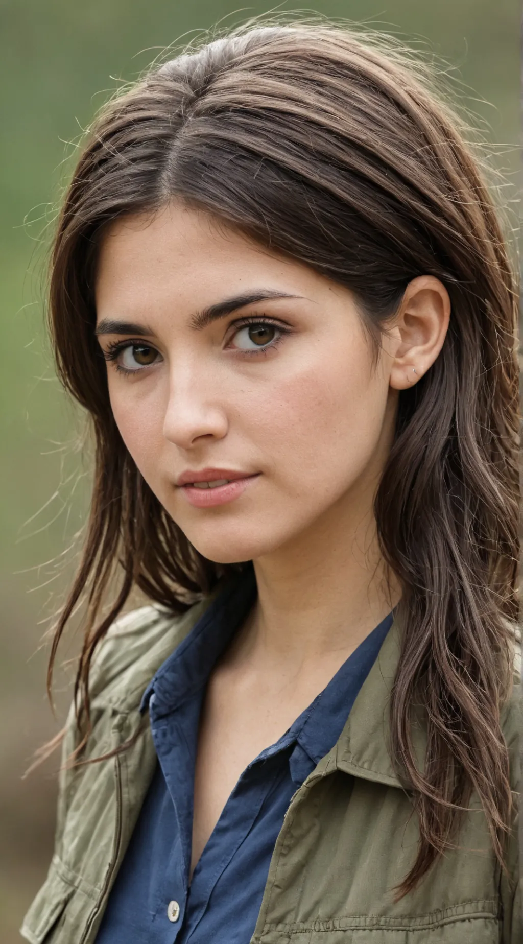 ai character: Garota pobre background