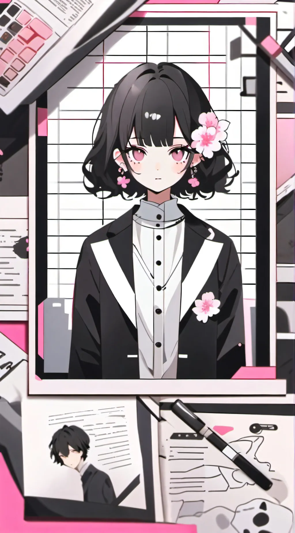 ai character: Yua ✌️ background