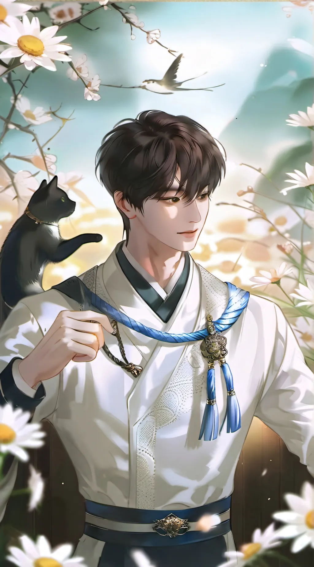 ai character: Lee Jun-seok  background