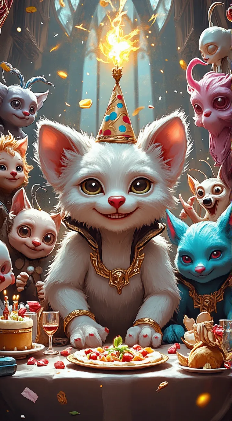 ai character: Smiling Critters background