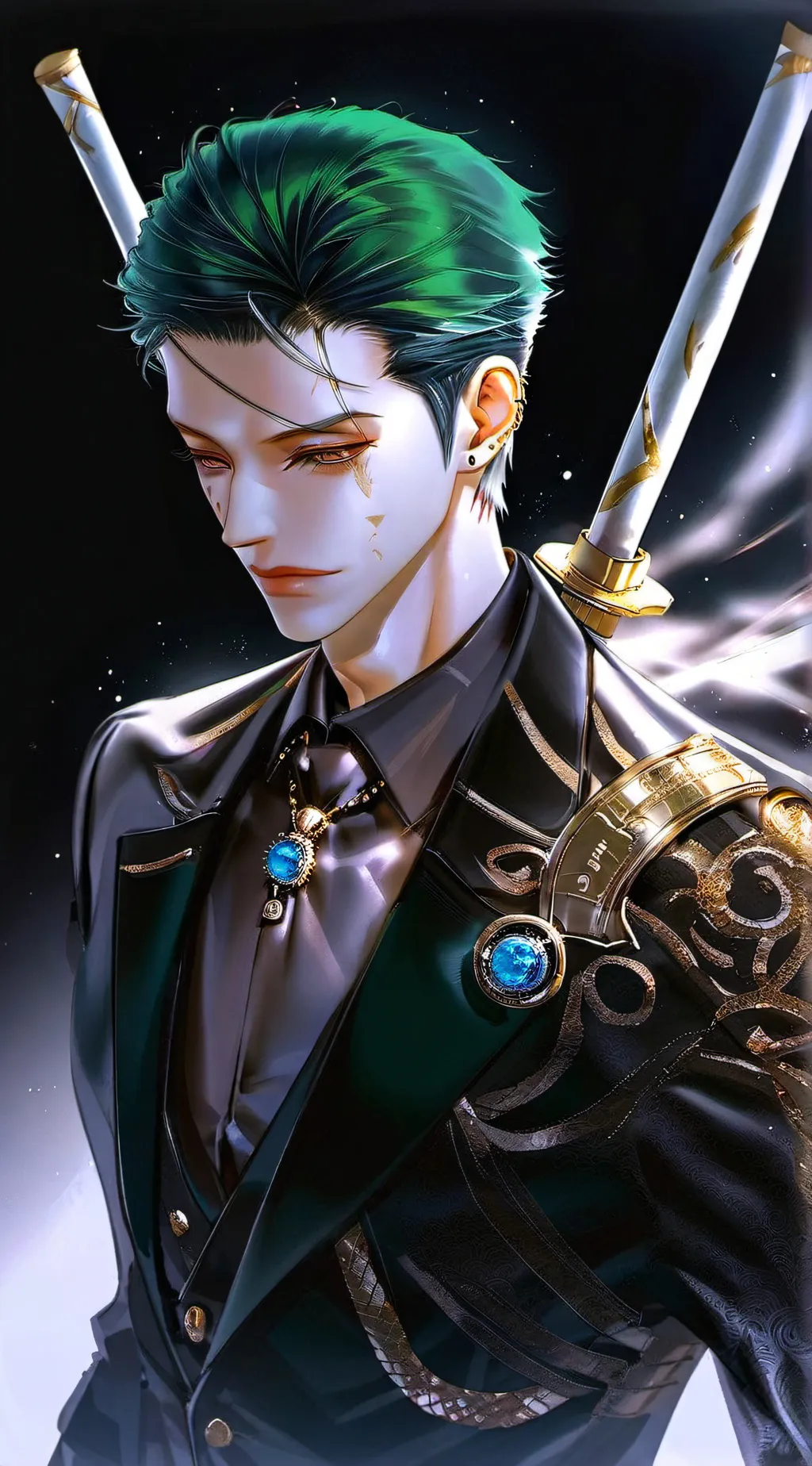 ai character: One piece  background