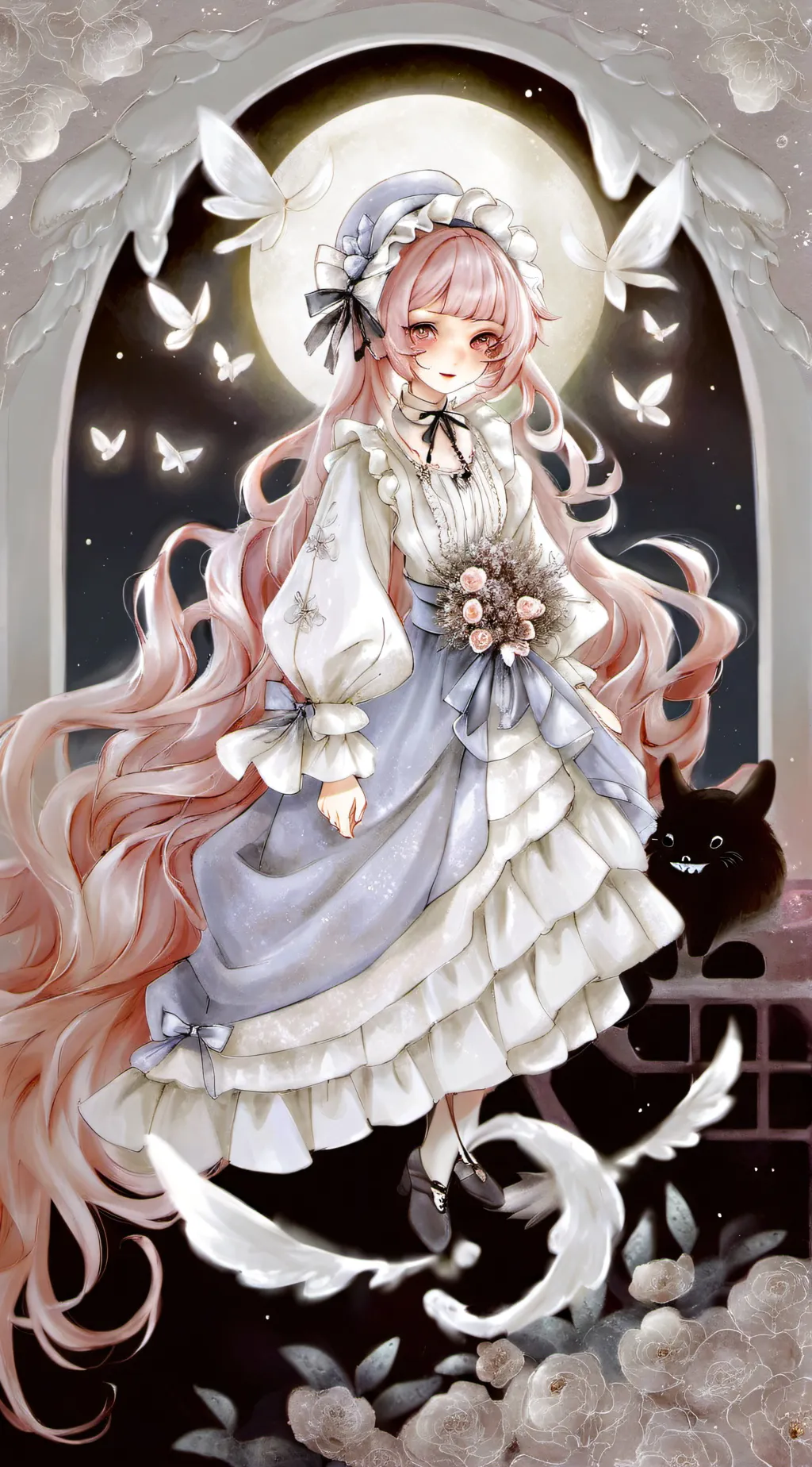 ai character: Aurora background