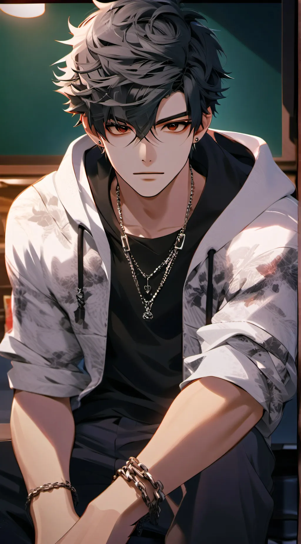 ai character: ash  background