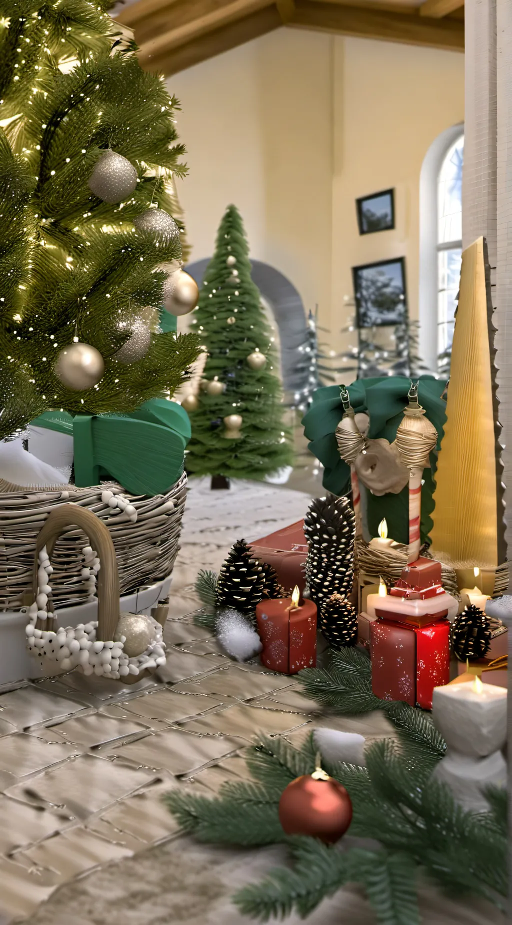 ai character: Huskerdust Xmas background