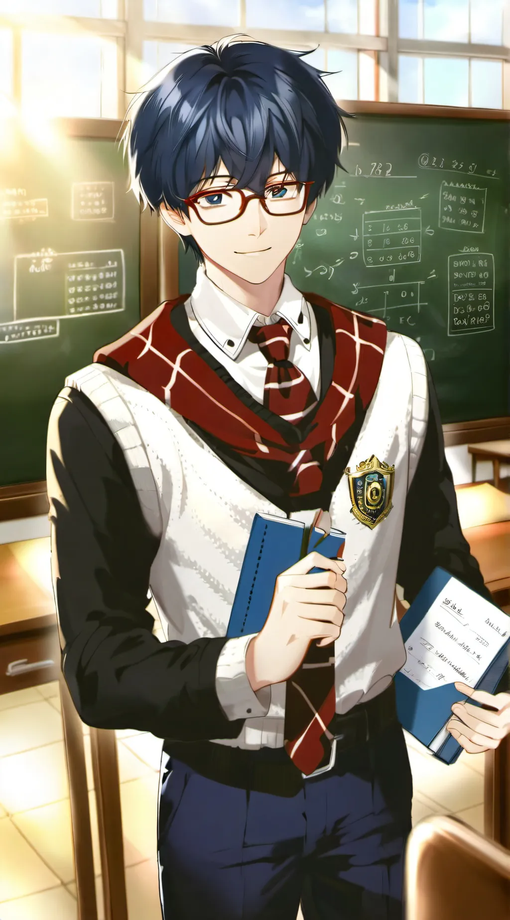 ai character: Math genius background