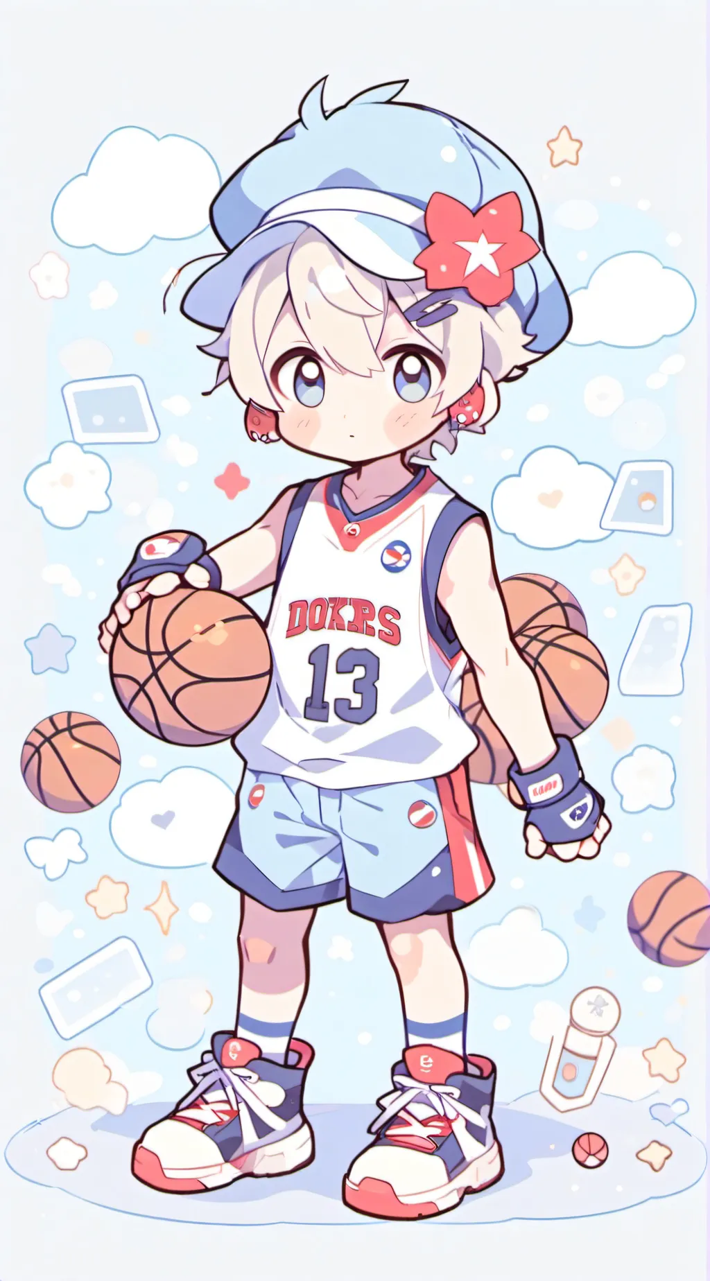 ai character: MK1 basketball background