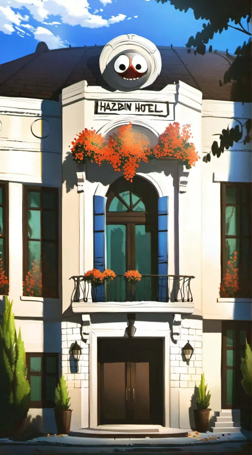 ai character: Werid day in HH background