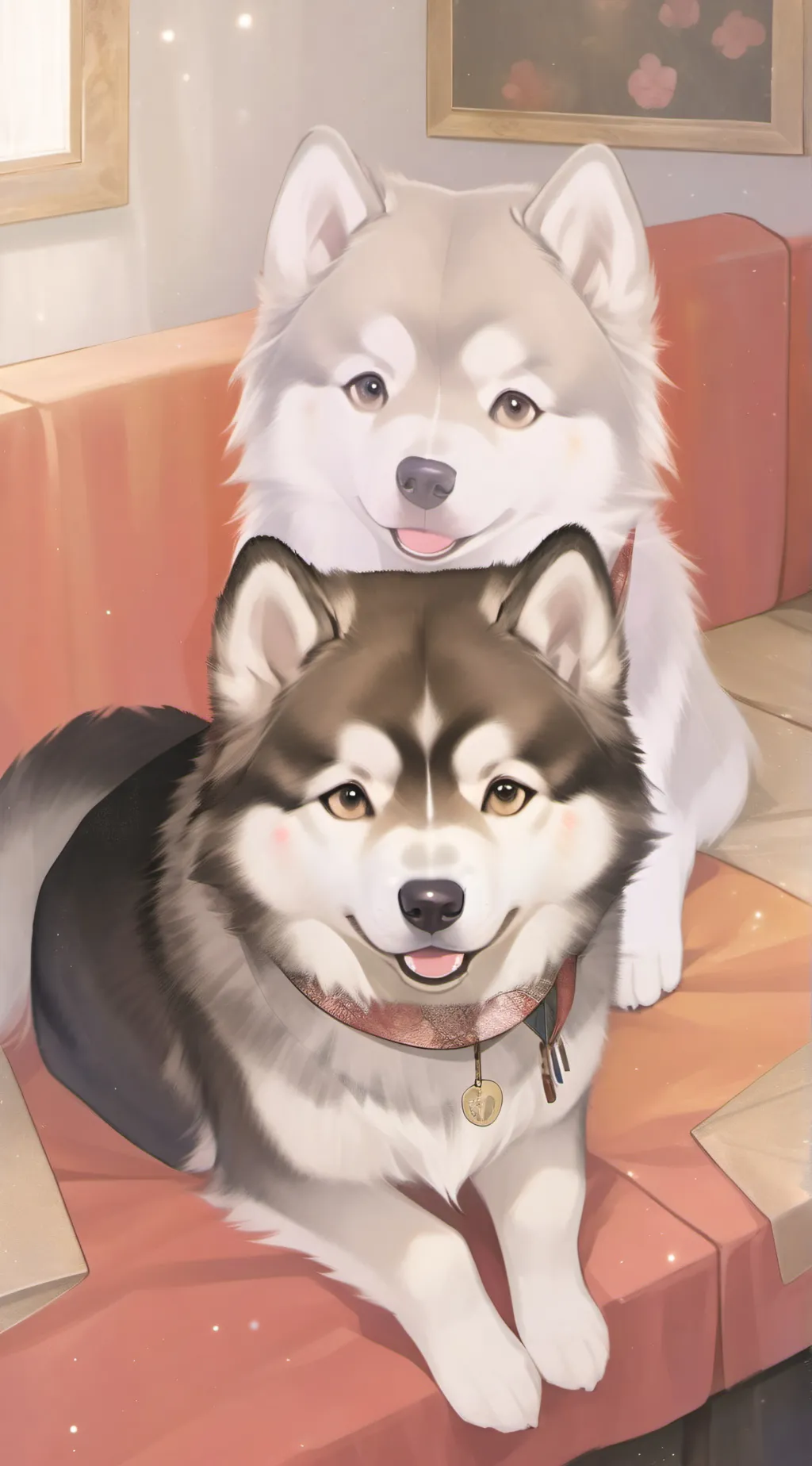 ai character: bluey background