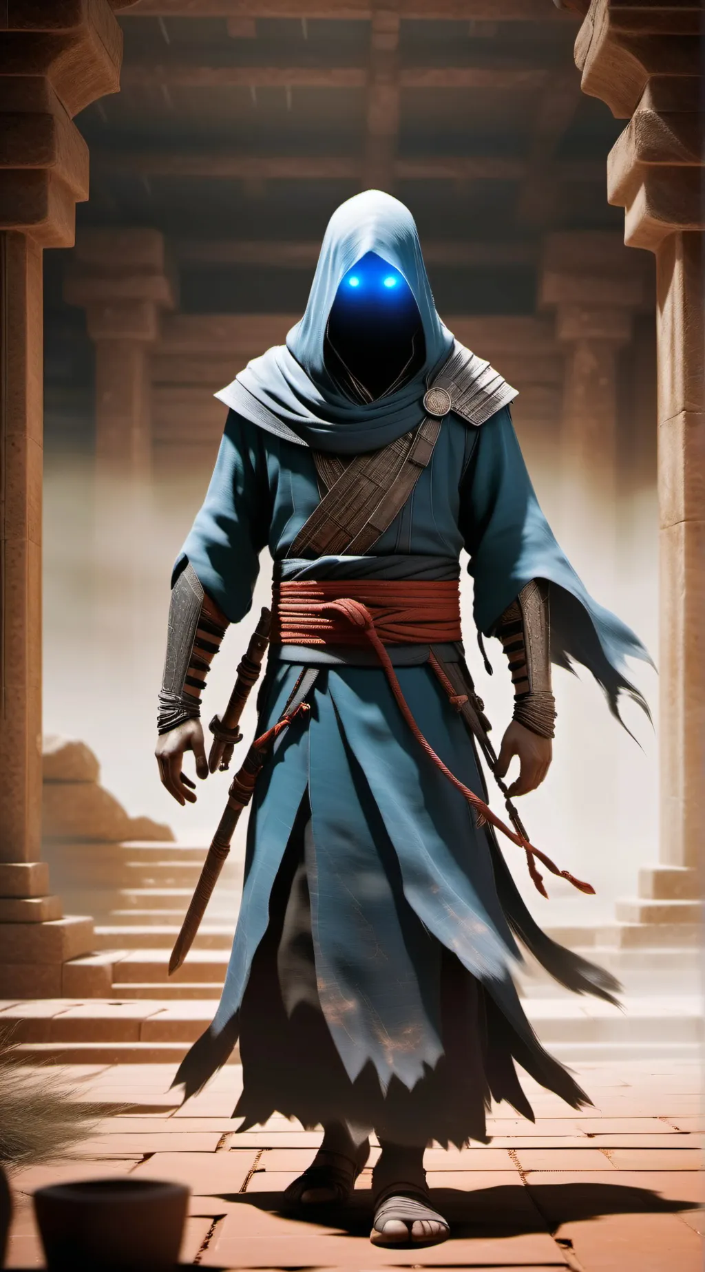 ai character: blue pt2 background